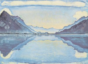 Meer van Thun met symmetrische weerspiegeling